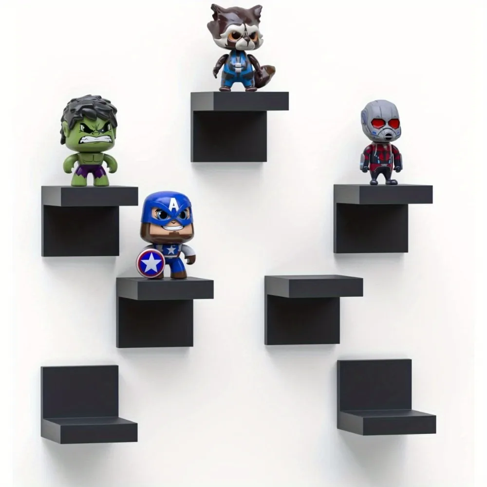 7pcs Wall-Mounted Floating Shelf - 4-Inch Deep Black Plastic Storage Rack, Screw Installation | Space-Saving Display Shelf for Books, Decorations & Office Supplies, | Classic Modern Style (fits Home & Office Spaces)
7pcs Wall-Mounted Floating Shelf - 4-Inch Deep Black Plastic Storage Rack, Screw Installation | Space-Saving Display Shelf for Books, Decorations & Office Supplies, | Classic Modern Style (fits Home & Office Spaces)