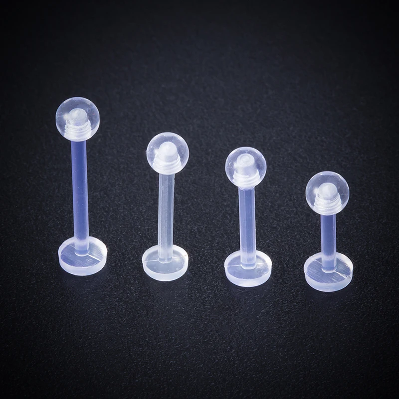 10pcs Clear Acrylic Lip Piercing Stud Earrings Labret Ring Bioflex Ear Cartilage Bar Tragus Helix Retainer Flexible Jewelry 16G 
10pcs Clear Acrylic Lip Piercing Stud Earrings Labret Ring Bioflex Ear Cartilage Bar Tragus Helix Retainer Flexible Jewelry 16G