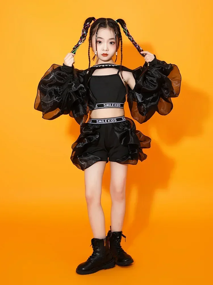 Fashion Black Jazzs Outfit Catwalk Hip Hop Show Girls Jazz Dancer Costume Modern Street Dance Children Performance For Kids Suit
Fashion Black Jazzs Outfit Catwalk Hip Hop Show Girls Jazz Dancer Costume Modern Street Dance Children Performance For Kids Suit