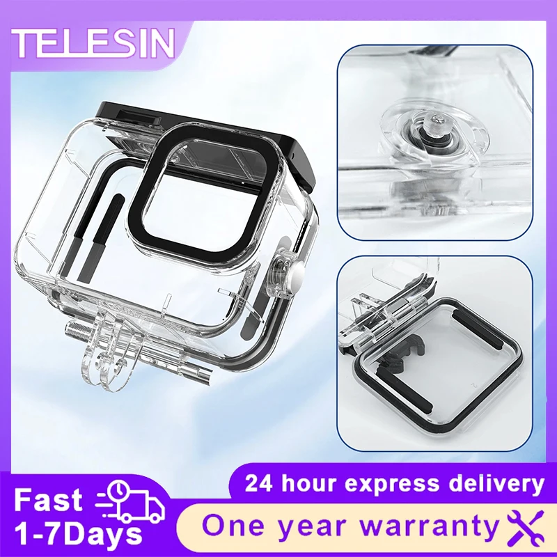 TELESIN 60M Waterproof Case For GoPro Hero9 10 11 Diving Housing Cover With Dive Filter Action Camera Accessories
TELESIN 60M Waterproof Case For GoPro Hero9 10 11 Diving Housing Cover With Dive Filter Action Camera Accessories