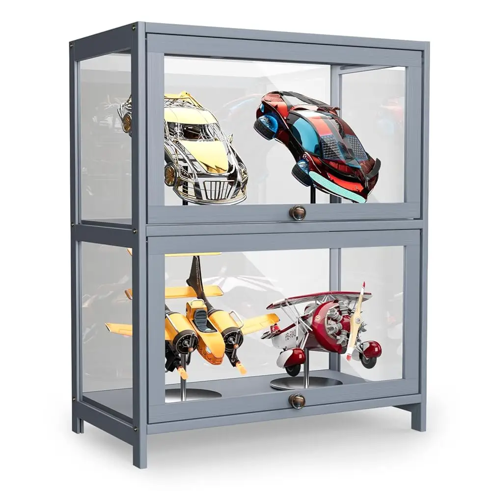 2-Tier Display Cabinet With Acrylic Doors, 29” Transparent Curio Display Case, Toy Organizers Ra & Storage Shelf For Living
2-Tier Display Cabinet With Acrylic Doors, 29” Transparent Curio Display Case, Toy Organizers Ra & Storage Shelf For Living