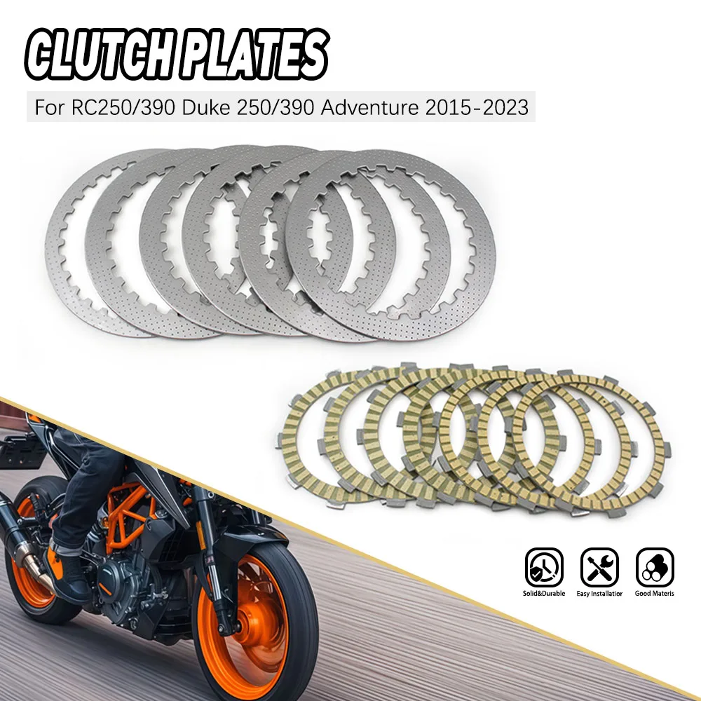 Motocycle Clutch Friction & Steel Plates Plate Disc For KTM Duke390 Duke 250 2015-2023 RC390 2016-2022
Motocycle Clutch Friction & Steel Plates Plate Disc For KTM Duke390 Duke 250 2015-2023 RC390 2016-2022
