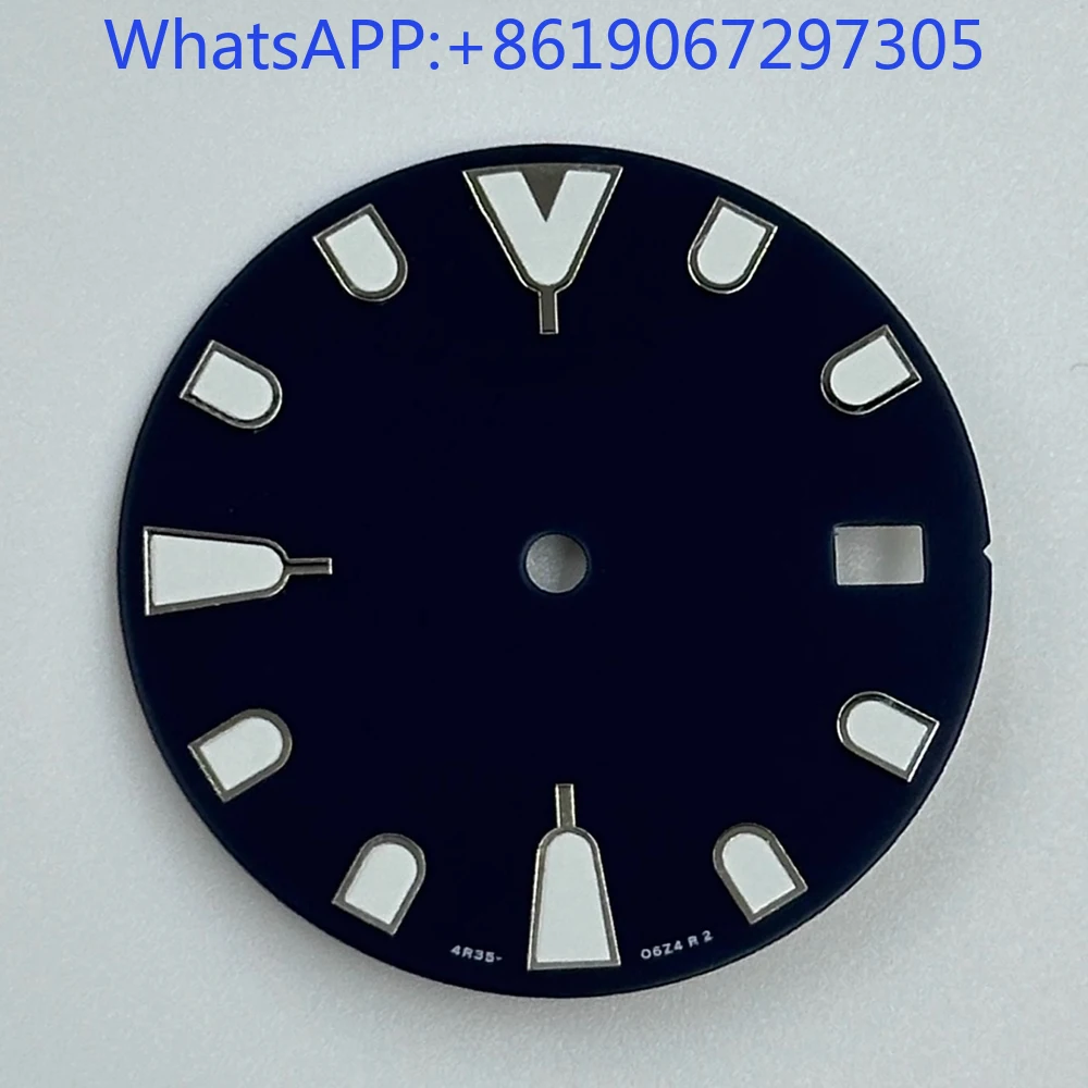 Dark Blue Sports Diving Watch Dial Suitable for NH35 Automatic Movement NH35 Case Mod Parts Water Resistant Green Lume
Dark Blue Sports Diving Watch Dial Suitable for NH35 Automatic Movement NH35 Case Mod Parts Water Resistant Green Lume