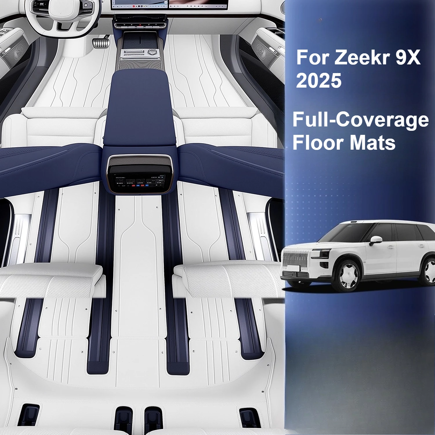 Для Zeekr 9X 2025 напольные коврики с полным покрытием, двухслойный ковер из экологически чистой кожи, водонепроницаемые и грязеотталкивающие аксессуары
Для Zeekr 9X 2025 напольные коврики с полным покрытием, двухслойный ковер из экологически чистой кожи, водонепроницаемые и грязеотталкивающие аксессуары