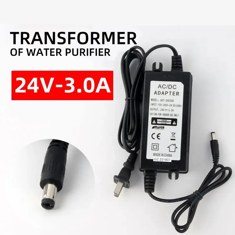 Water Purifier Power Adapter 220V to 24V Diaphragm Booster Pump Converter Adapter DC 24V 3A Power Supply DC 5.5mm x 2.5mm
Water Purifier Power Adapter 220V to 24V Diaphragm Booster Pump Converter Adapter DC 24V 3A Power Supply DC 5.5mm x 2.5mm