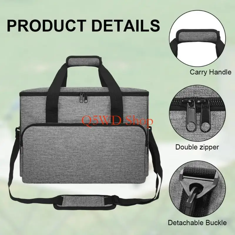 Q5WD Пылезащитный чехол для переноски солнечного генератора с отделением для хранения аксессуаров
Q5WD Пылезащитный чехол для переноски солнечного генератора с отделением для хранения аксессуаров