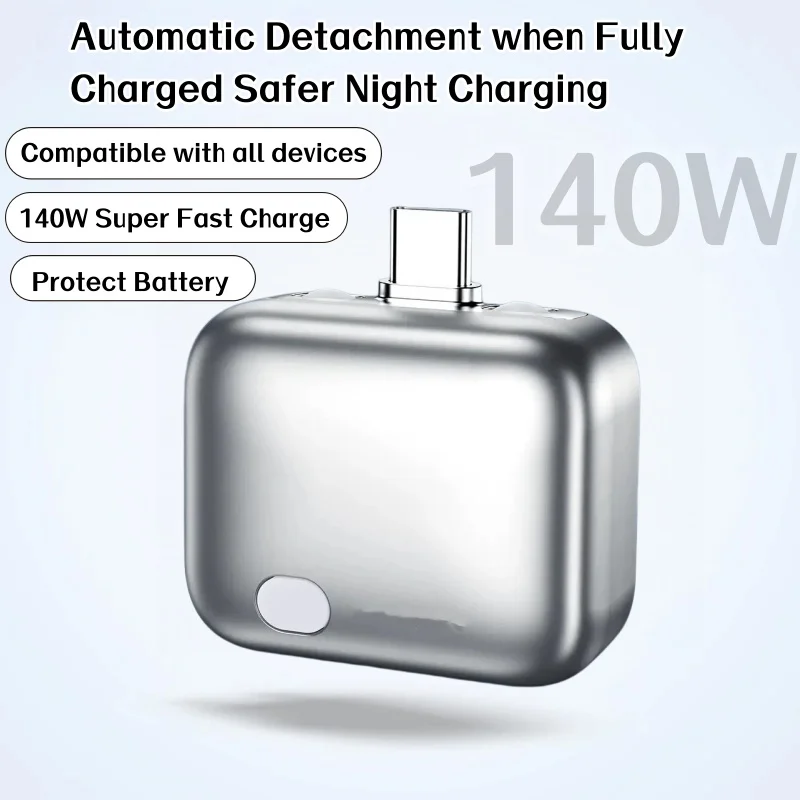 140W Fast Charger Phone Adapter Physical Full Charge Disconnector Automatically Cuts Power Ejects Phone When Fully Charged
140W Fast Charger Phone Adapter Physical Full Charge Disconnector Automatically Cuts Power Ejects Phone When Fully Charged