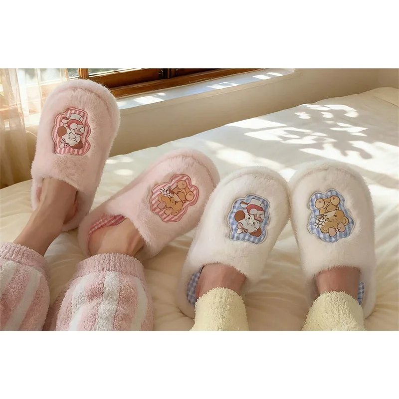 Winter Anti-slip Mikko Fashionable Cotton Slippers Cute Cats Dogs Furry Shoes Unisex Warm Plush Indoor Home Slippers for Women
Winter Anti-slip Mikko Fashionable Cotton Slippers Cute Cats Dogs Furry Shoes Unisex Warm Plush Indoor Home Slippers for Women