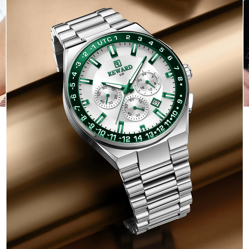 Reward 813150M Luxury Quartz Multifunctional Watch Waterproof Calendar Luminous Chronograph Watches for Men Relogios Masculino
Reward 813150M Luxury Quartz Multifunctional Watch Waterproof Calendar Luminous Chronograph Watches for Men Relogios Masculino