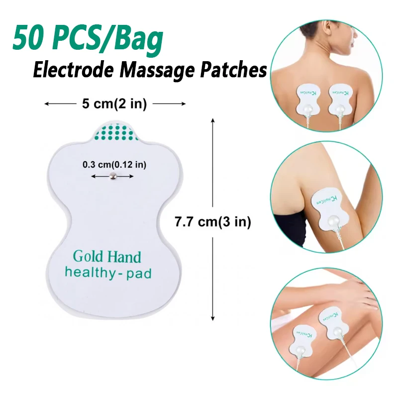 50 PCS/Bag Electrode Pads Patch Gel Pulse Pressure Electrical Muscle Stimulator Massage Patches Massage equipment accessories
50 PCS/Bag Electrode Pads Patch Gel Pulse Pressure Electrical Muscle Stimulator Massage Patches Massage equipment accessories