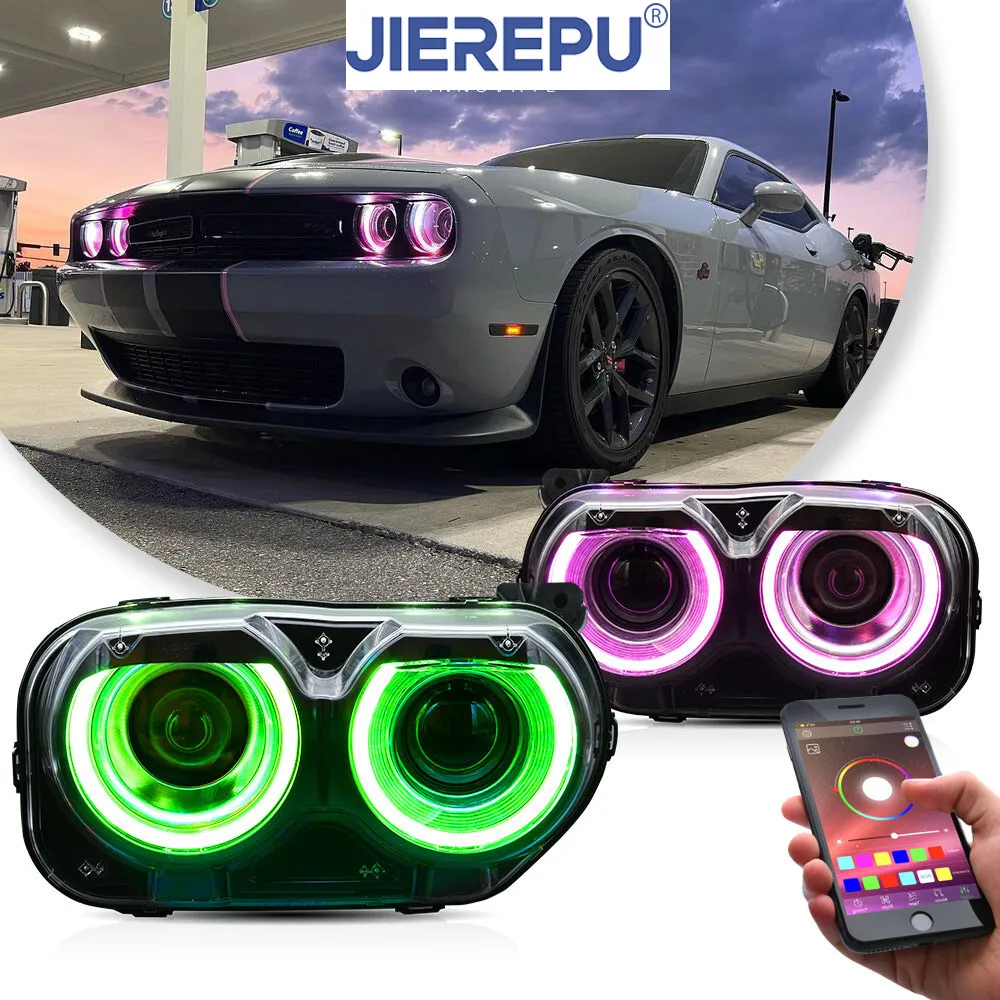 1 комплект светодиодных фар RGB в сборе для Dodge Challenger SE R/T 2015-2022, светодиодные двухлучевые фары, аксессуары для автомобильных фар
1 комплект светодиодных фар RGB в сборе для Dodge Challenger SE R/T 2015-2022, светодиодные двухлучевые фары, аксессуары для автомобильных фар