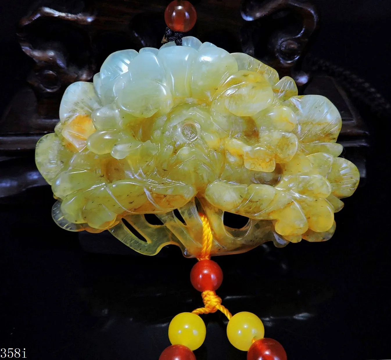 Jade Jewelry Natural Jade Pendant Necklace Hand-Carved peony flower Jadeite Necklace Pendant Gift No Treatment 358i
Jade Jewelry Natural Jade Pendant Necklace Hand-Carved peony flower Jadeite Necklace Pendant Gift No Treatment 358i