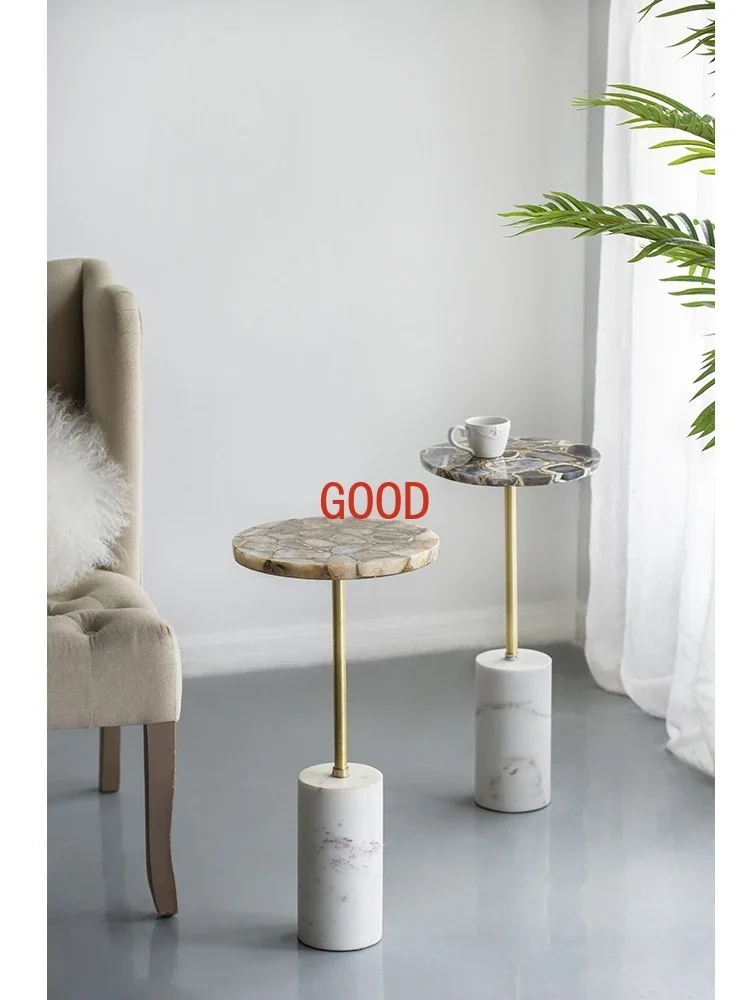 Алюминиевый агат ручной работы, инкрустированный роскошным камнем, дизайнерский приставной столик для дивана 
Алюминиевый агат ручной работы, инкрустированный роскошным камнем, дизайнерский приставной столик для дивана