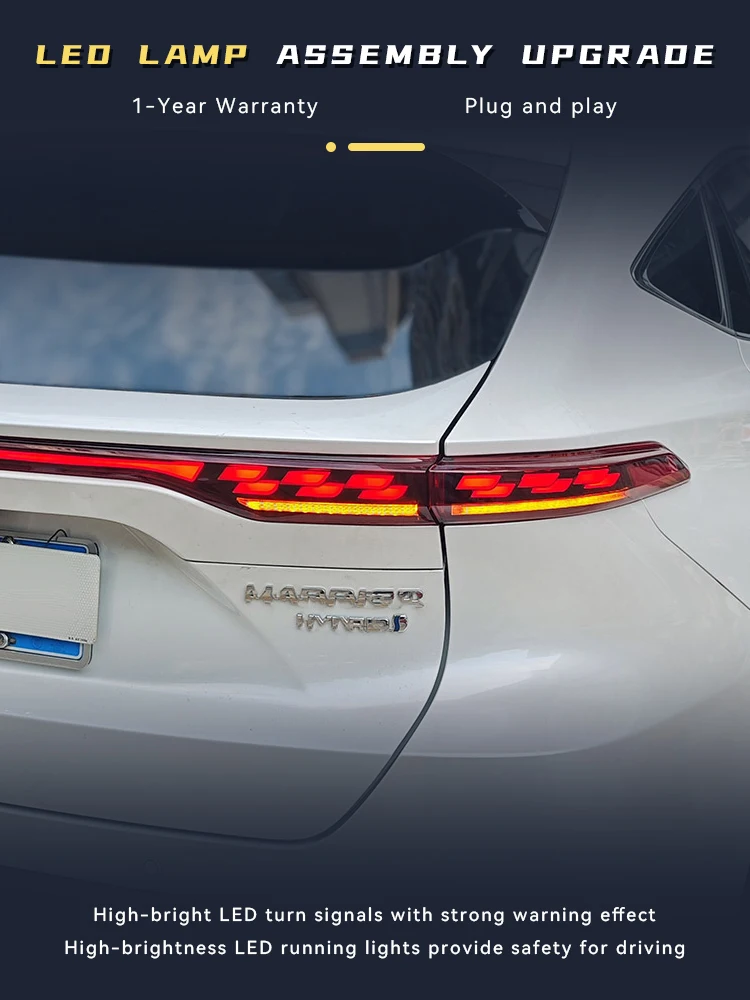 Авто задние фонари для Toyota Harrier 2022-2024 задний фонарь DRL задний фонарь сигнальные светодиодные лампы модифицированный тормоз автоматические автомобильные аксессуары
Авто задние фонари для Toyota Harrier 2022-2024 задний фонарь DRL задний фонарь сигнальные светодиодные лампы модифицированный тормоз автоматические автомобильные аксессуары