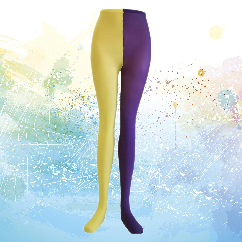 1 Pair Yin Yang Pantyhose Purple Yellow Long Tube Performance Stockings For Women Carnival Party Costume Socks Accessory Xmas
1 Pair Yin Yang Pantyhose Purple Yellow Long Tube Performance Stockings For Women Carnival Party Costume Socks Accessory Xmas