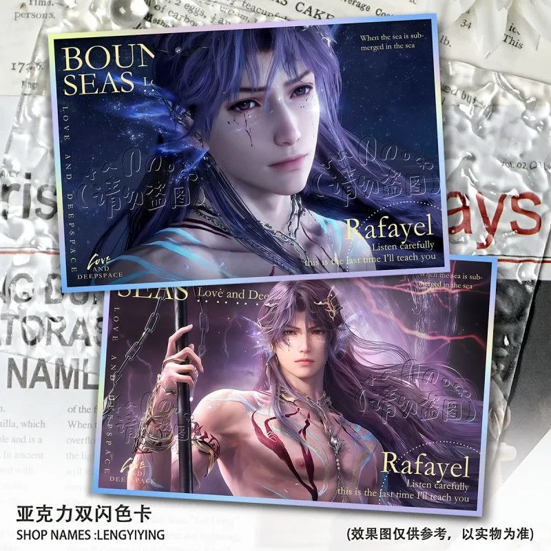 Anime Game Love and Deepspace 2025 New Submerged Eclipse Rafayel Cosplay Double Flash Acrylic Color Paper Souvenir Gift
Anime Game Love and Deepspace 2025 New Submerged Eclipse Rafayel Cosplay Double Flash Acrylic Color Paper Souvenir Gift