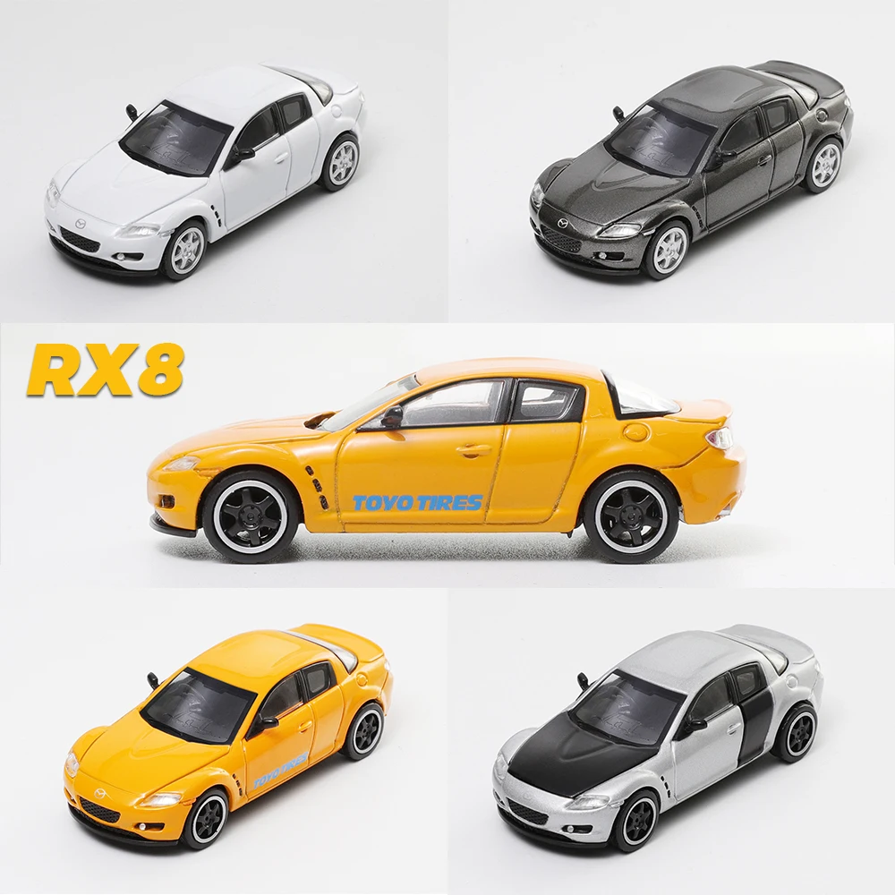 DCT 1/64 RX8 Модель автомобиля из сплава, спортивные автомобили, литая под давлением коллекция автомобилей, игрушка для взрослых
DCT 1/64 RX8 Модель автомобиля из сплава, спортивные автомобили, литая под давлением коллекция автомобилей, игрушка для взрослых