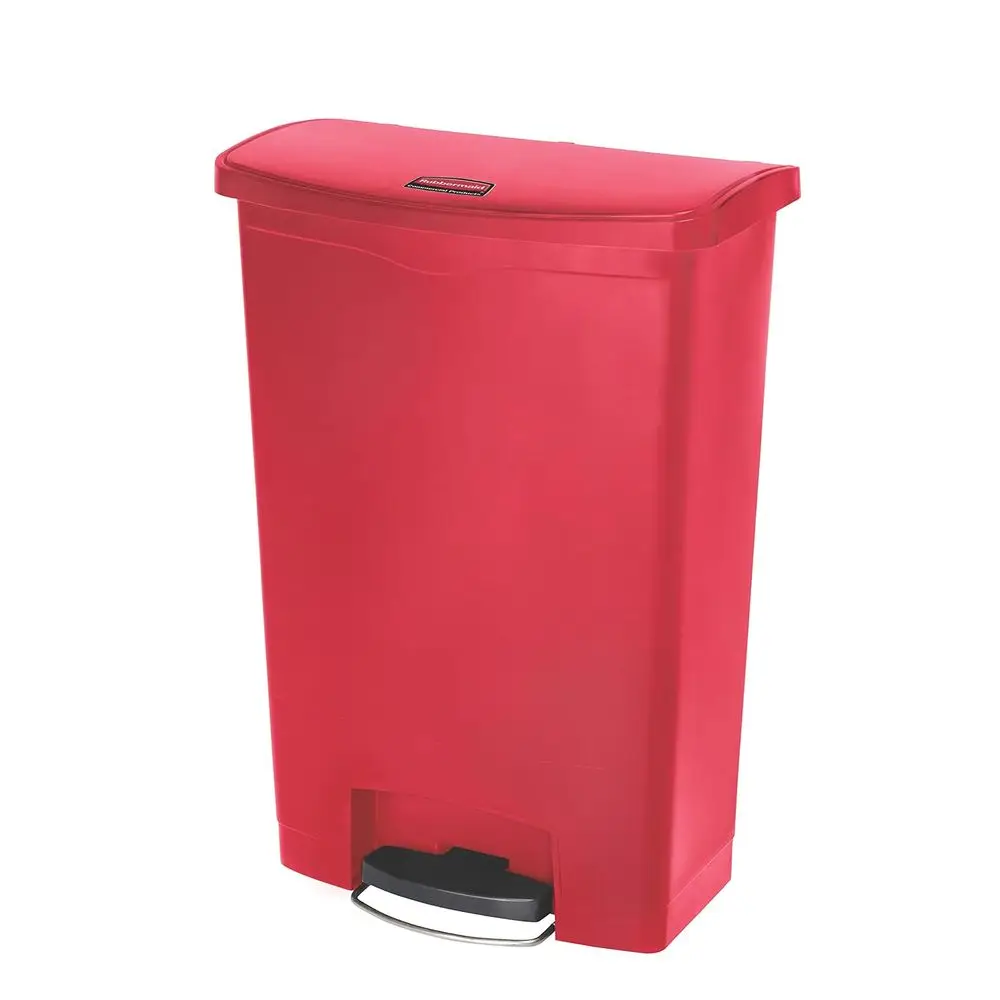 24 Gallon Red Plastic Step-On Trash Can for Commercial and Medical Facilities
24 Gallon Red Plastic Step-On Trash Can for Commercial and Medical Facilities