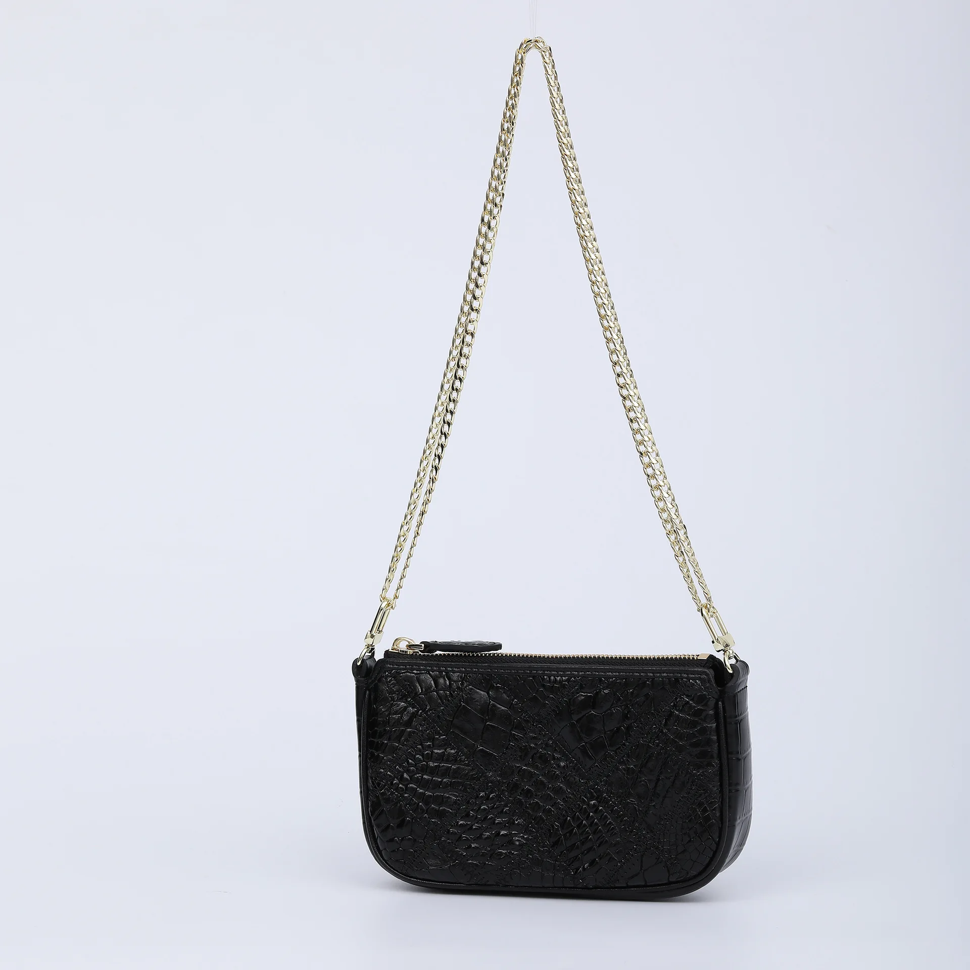 2025 New Crocodile Leather Embroidered Women's Bag Genuine Leather Women's Underarm Bag Fashion Chain Shoulder Crossbody Bag 45
2025 New Crocodile Leather Embroidered Women's Bag Genuine Leather Women's Underarm Bag Fashion Chain Shoulder Crossbody Bag 45