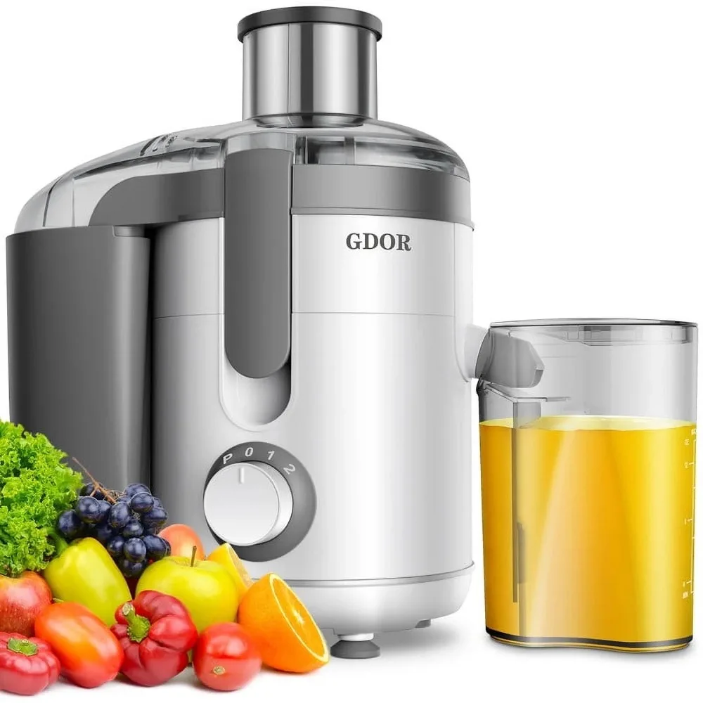 GDOR Juicer Machine Dual Speeds Centrifugal Extractor, Titanium Enhanced Cut Disc, 2.5" Feed Chute Juicer, Anti-Drip
GDOR Juicer Machine Dual Speeds Centrifugal Extractor, Titanium Enhanced Cut Disc, 2.5" Feed Chute Juicer, Anti-Drip