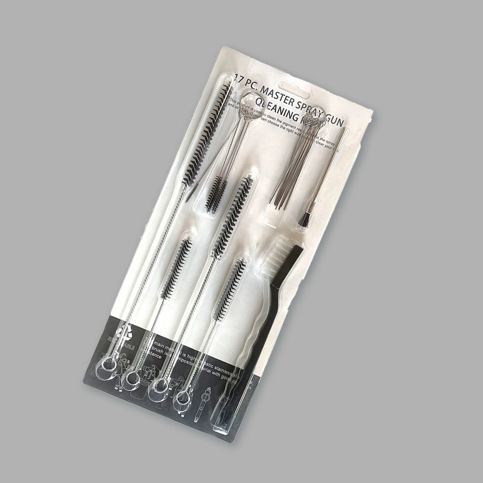 17PCS Stainless Steel Cleaning Kit Needle Nozzle Brush Assorted Kit for Airbrush durable for Airbrush cleaning Needle Brush
17PCS Stainless Steel Cleaning Kit Needle Nozzle Brush Assorted Kit for Airbrush durable for Airbrush cleaning Needle Brush