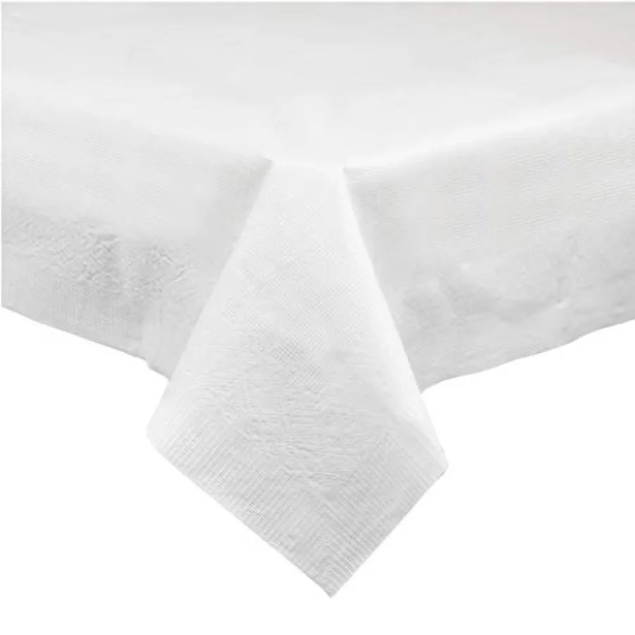 Disposable 3 Ply Paper and Plastic Tablecloth Absorbent Waterproof White Table Cover for Rectangle Tables fits 6-8 Feet Tables
Disposable 3 Ply Paper and Plastic Tablecloth Absorbent Waterproof White Table Cover for Rectangle Tables fits 6-8 Feet Tables