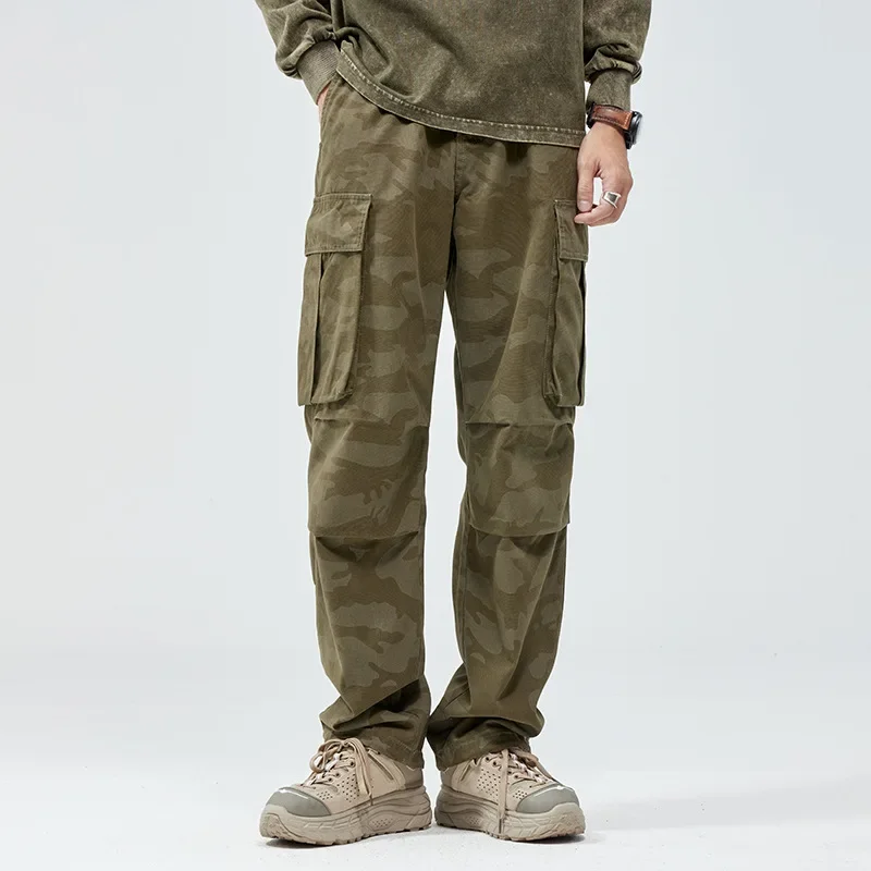 2024 New Camouflage Overalls Men's Loose Straight Fashion High Street Fashion Korean Style Multi-Pocket Ins Retro Casual Pants
2024 New Camouflage Overalls Men's Loose Straight Fashion High Street Fashion Korean Style Multi-Pocket Ins Retro Casual Pants