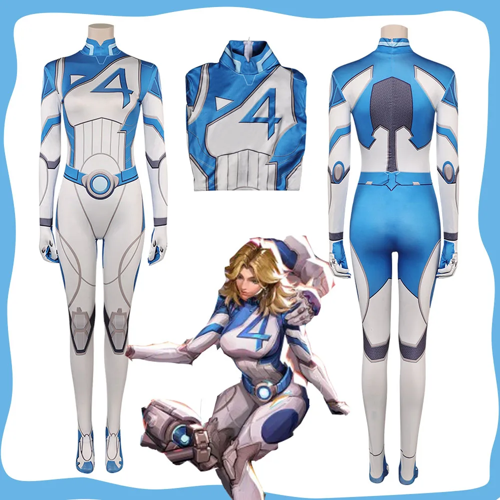 Movie Rivals Fantastic Cos Fourth Susan Storm Cosplay Women Bodysuit Costume Outfits for Female Jumpsuit Halloween Carnival Suit
Movie Rivals Fantastic Cos Fourth Susan Storm Cosplay Women Bodysuit Costume Outfits for Female Jumpsuit Halloween Carnival Suit