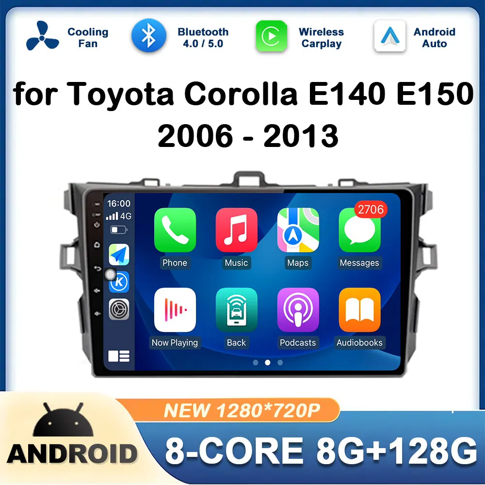 DSP Stereo GPS Navigation Autoradio for Toyota Corolla E140 E150 2006 - 2013 Head Unit Android OS BT Car Radio Multimedia Player
DSP Stereo GPS Navigation Autoradio for Toyota Corolla E140 E150 2006 - 2013 Head Unit Android OS BT Car Radio Multimedia Player