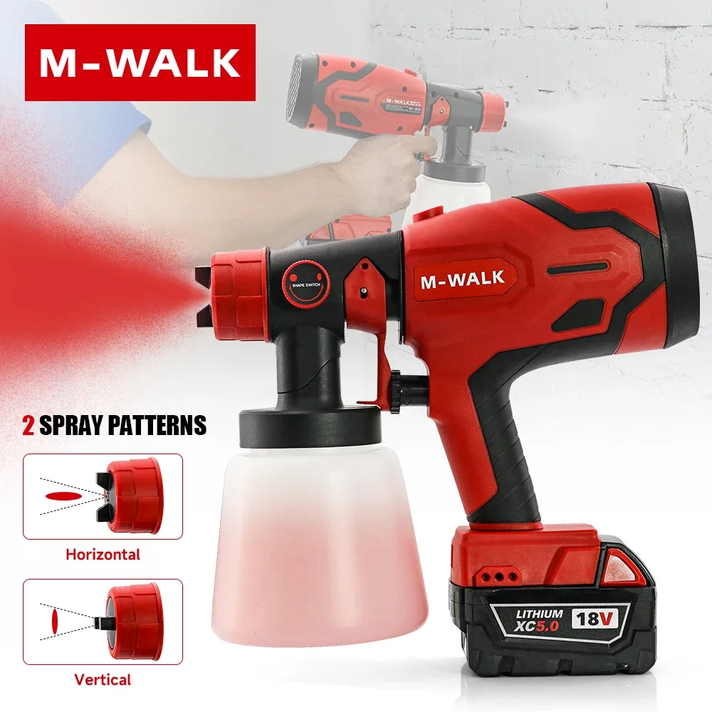 M-WALK Electric Spray Gun 800ML Capacity Automotive Metal Steel Coating Atomization Spray Paint Tool Handheld Home Spray Gun
M-WALK Electric Spray Gun 800ML Capacity Automotive Metal Steel Coating Atomization Spray Paint Tool Handheld Home Spray Gun