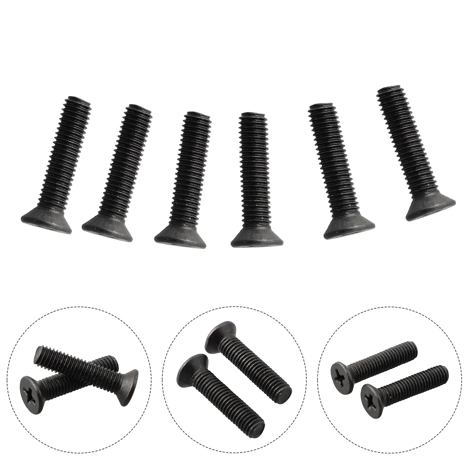 6Pcs Fixing Screw M5 20mm M6 22mm Left Hand Thread For 1/2''UNF 3/8''UNF Drill Chuck Shank Flat Countersunk Bolt Screws
6Pcs Fixing Screw M5 20mm M6 22mm Left Hand Thread For 1/2''UNF 3/8''UNF Drill Chuck Shank Flat Countersunk Bolt Screws