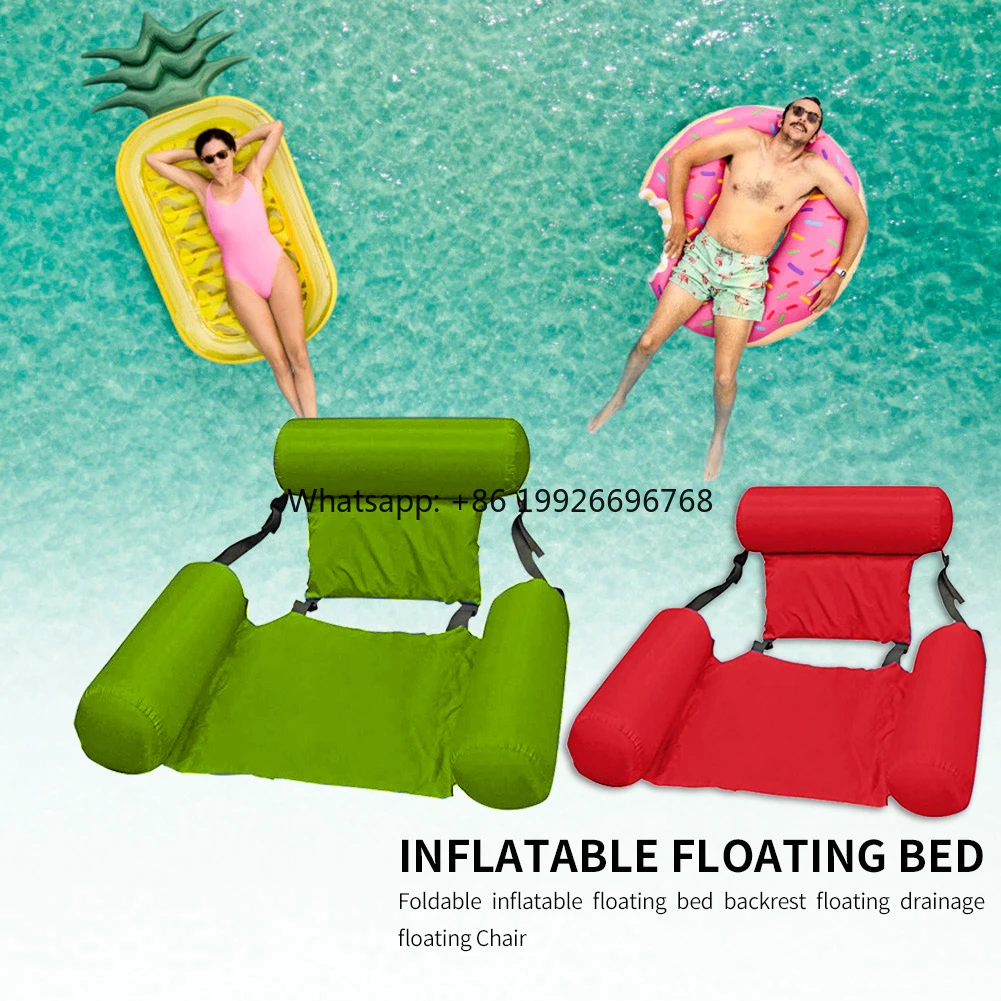Water Hammock Recliner Swimming Pool Inflatable Mat Floating Bed Summer Water Sports Floating Sleeping Lounger Chair factory
Water Hammock Recliner Swimming Pool Inflatable Mat Floating Bed Summer Water Sports Floating Sleeping Lounger Chair factory