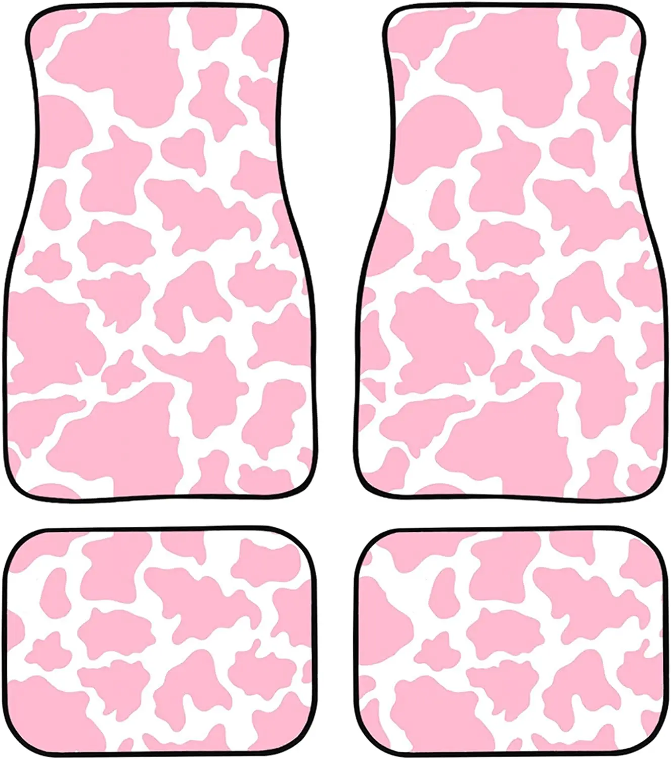 FUIBENG Pink White Cow Printed Car Floor Mat Anti Slip Auto Front & Rear Floor Carpet Washable Durable Automotive Interior Decor
FUIBENG Pink White Cow Printed Car Floor Mat Anti Slip Auto Front & Rear Floor Carpet Washable Durable Automotive Interior Decor