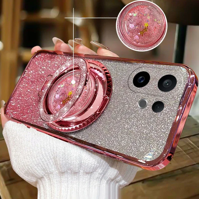 Luxury Plating Bling Glitter For VIVO X200 FE 5G Gradient Diamond Quicksand Phone Case For VIVO X200 Pro Mini Shockproof Cover
Luxury Plating Bling Glitter For VIVO X200 FE 5G Gradient Diamond Quicksand Phone Case For VIVO X200 Pro Mini Shockproof Cover