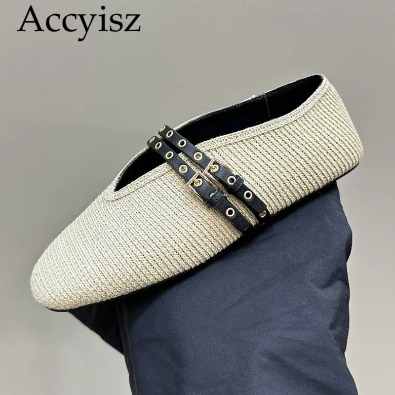 New Flat Shoes Women's Summer Outwear Fashion Versatile Woven Fisherman Shoes Belt Buckle Design Lazy Solid Color Single Shoes
New Flat Shoes Women's Summer Outwear Fashion Versatile Woven Fisherman Shoes Belt Buckle Design Lazy Solid Color Single Shoes