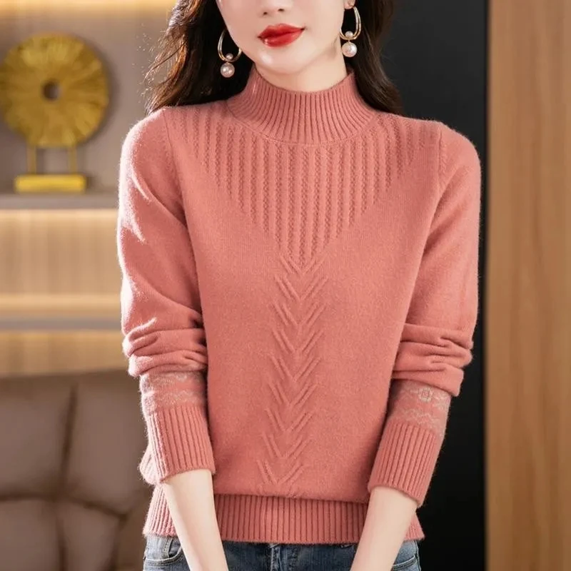 2024 Simple Women Turtleneck Sweater Winter Fashion Pullover Elastic Knit Ladies Jumper Casual Solid Black Female Basic Tops
2024 Simple Women Turtleneck Sweater Winter Fashion Pullover Elastic Knit Ladies Jumper Casual Solid Black Female Basic Tops