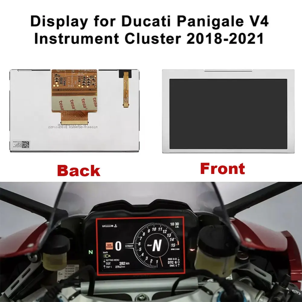 Для Ducati Panigale V4 Streetfighter V4 ЖК-дисплей приборной панели, запасная часть приборной панели для мотоцикла
Для Ducati Panigale V4 Streetfighter V4 ЖК-дисплей приборной панели, запасная часть приборной панели для мотоцикла