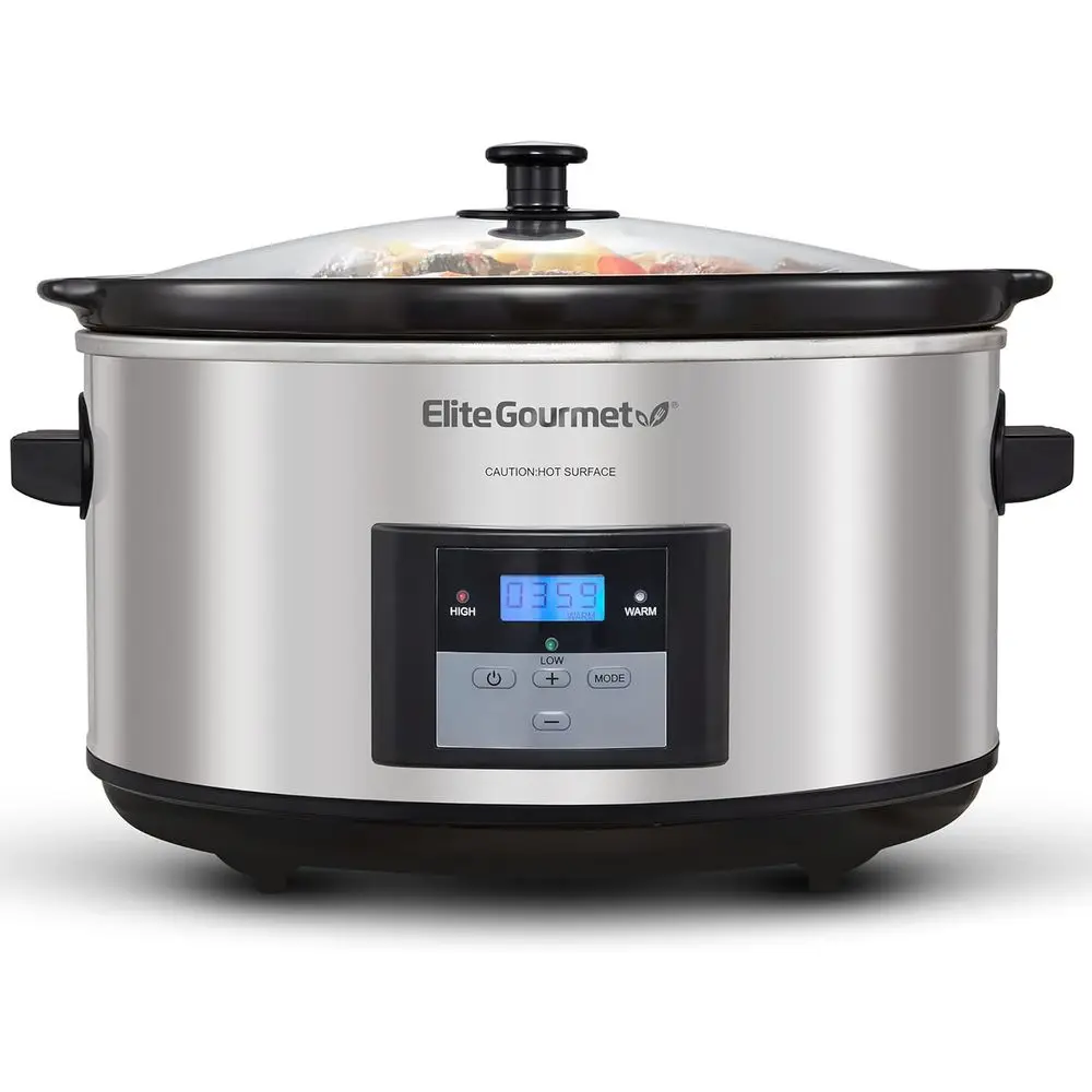 8.5Qt XL Digital Programmable Slow Cooker, Adjustable Temperature, Ideal for Entrees, Sauces, Stews, Dips, Dishwasher Safe Glass
8.5Qt XL Digital Programmable Slow Cooker, Adjustable Temperature, Ideal for Entrees, Sauces, Stews, Dips, Dishwasher Safe Glass