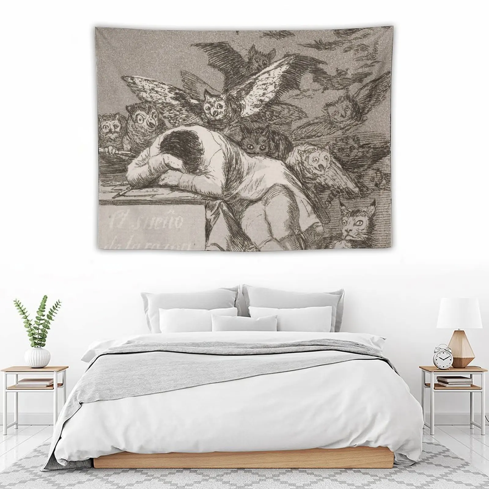 The Sleep of Reason Produces Monsters - Francisco Goya Tapestry Decoration Room Wall Hanging Tapestry
The Sleep of Reason Produces Monsters - Francisco Goya Tapestry Decoration Room Wall Hanging Tapestry