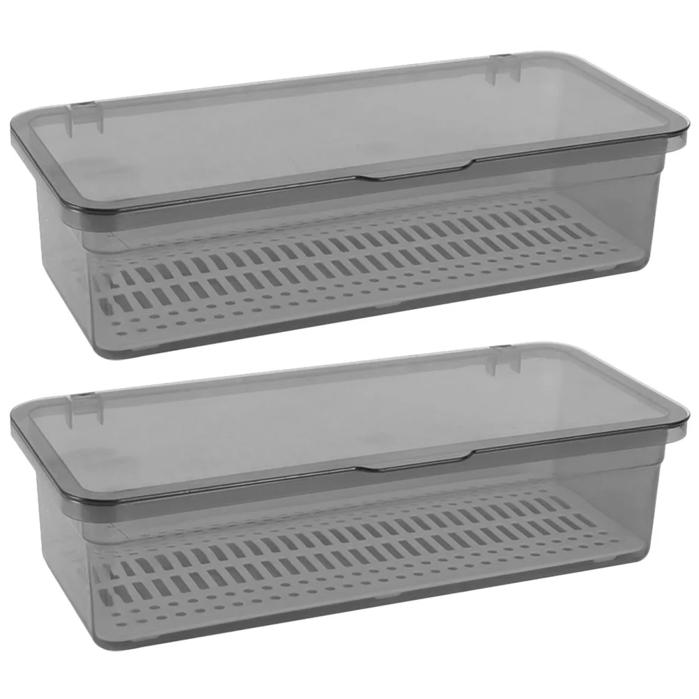 2pcs Chopsticks Storage Box Large Capacity Utensil ganizer Drainage Holes Space Saving Stackable Flatware Tray
2pcs Chopsticks Storage Box Large Capacity Utensil ganizer Drainage Holes Space Saving Stackable Flatware Tray