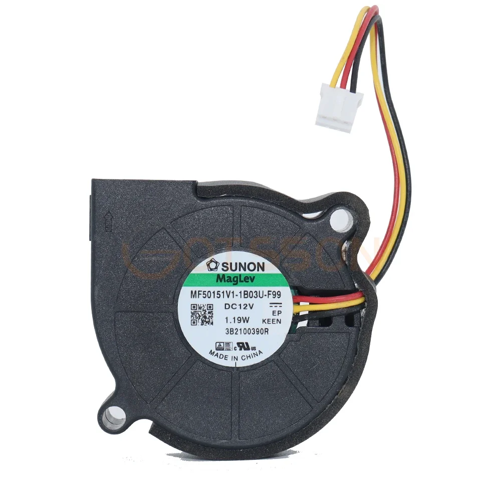 for sunon MF50151V1-1B03U-F99 5015 blowing machine DC12V 1.19W 3Wires 5cm Blower fan 5000RPM
for sunon MF50151V1-1B03U-F99 5015 blowing machine DC12V 1.19W 3Wires 5cm Blower fan 5000RPM