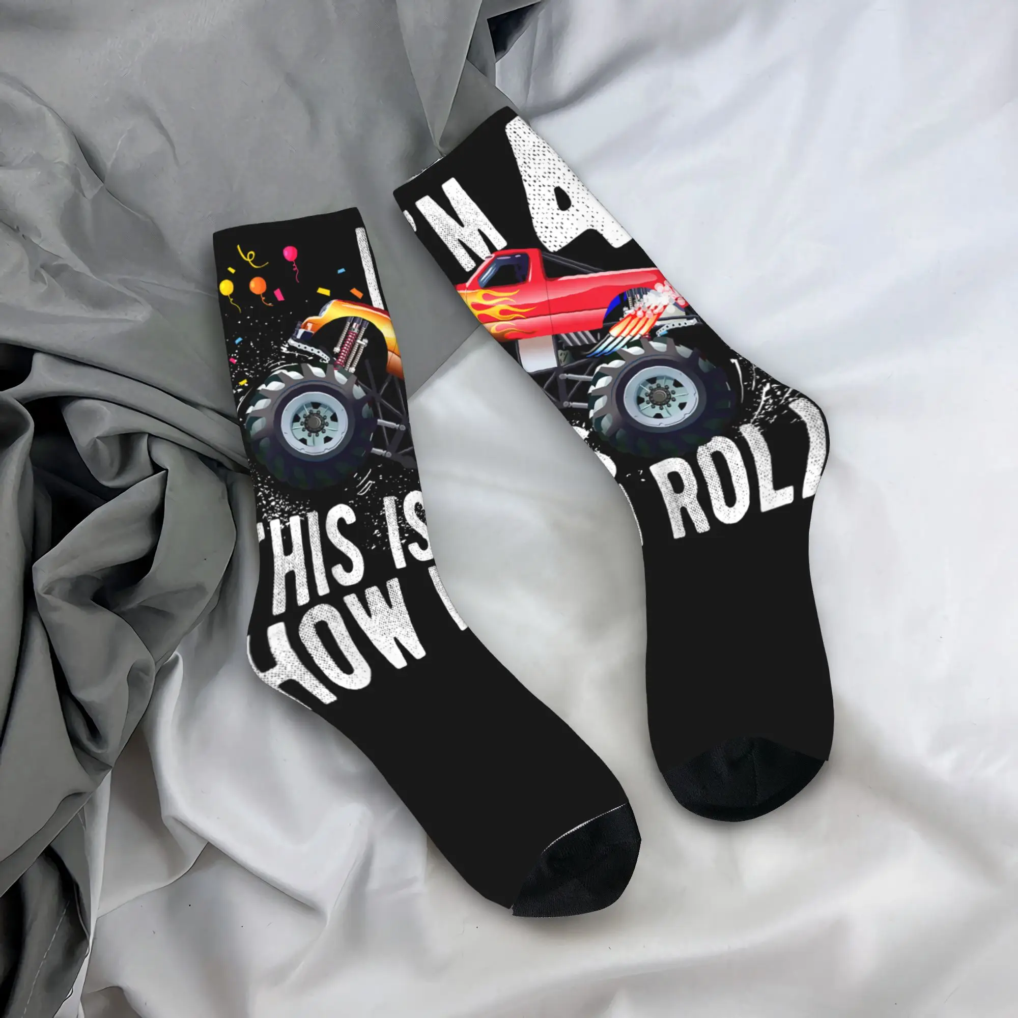 Couple Socks 4 Year Old Shirt 4th Birthday Boy Monster Truck Car Stockings Spring Vintage Comfortable Socks Anti Bacterial Sock
Couple Socks 4 Year Old Shirt 4th Birthday Boy Monster Truck Car Stockings Spring Vintage Comfortable Socks Anti Bacterial Sock