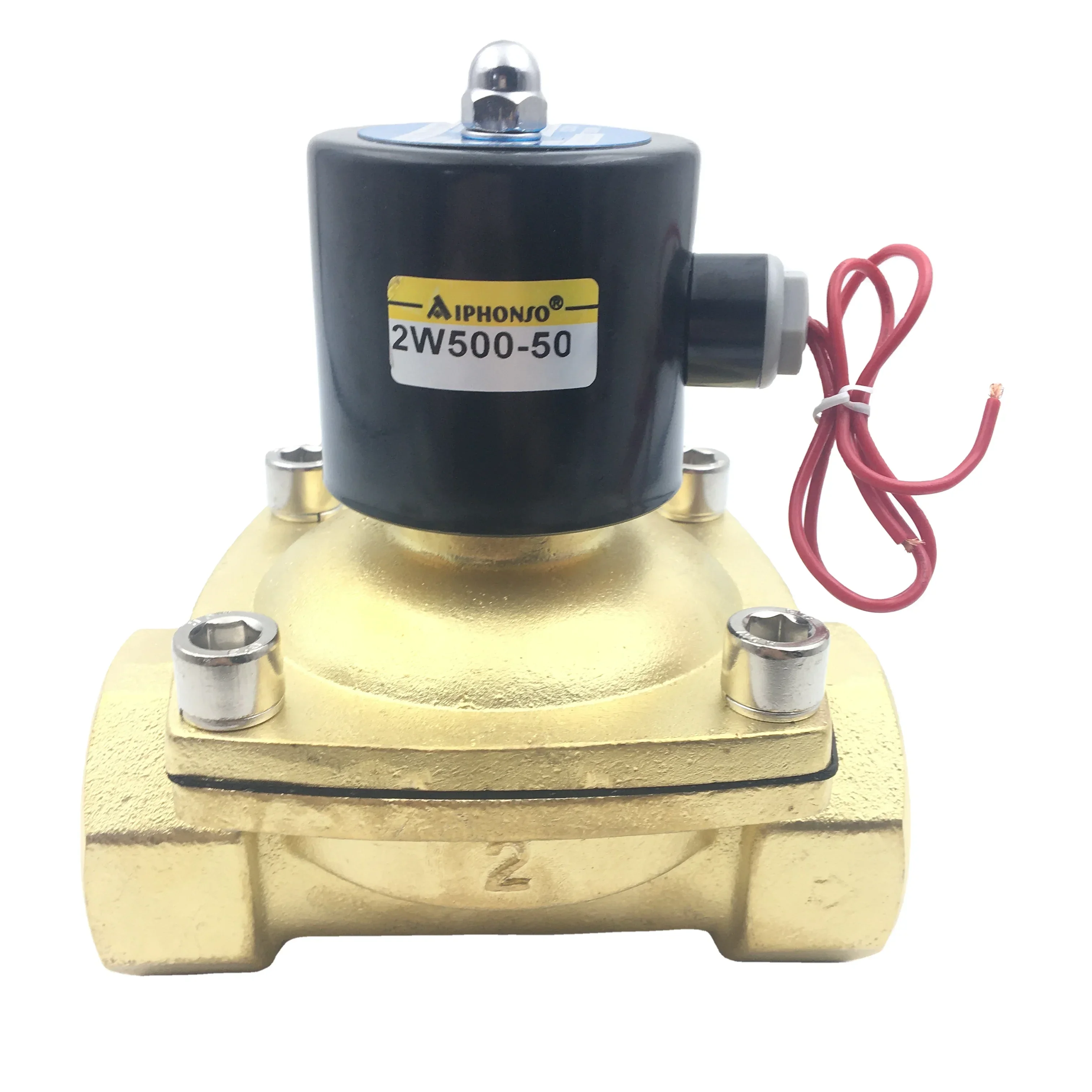 2W500-50 Normally Closed 2 Way 2 inch Brass Air Oil Water Solenoid Valve
2W500-50 Normally Closed 2 Way 2 inch Brass Air Oil Water Solenoid Valve