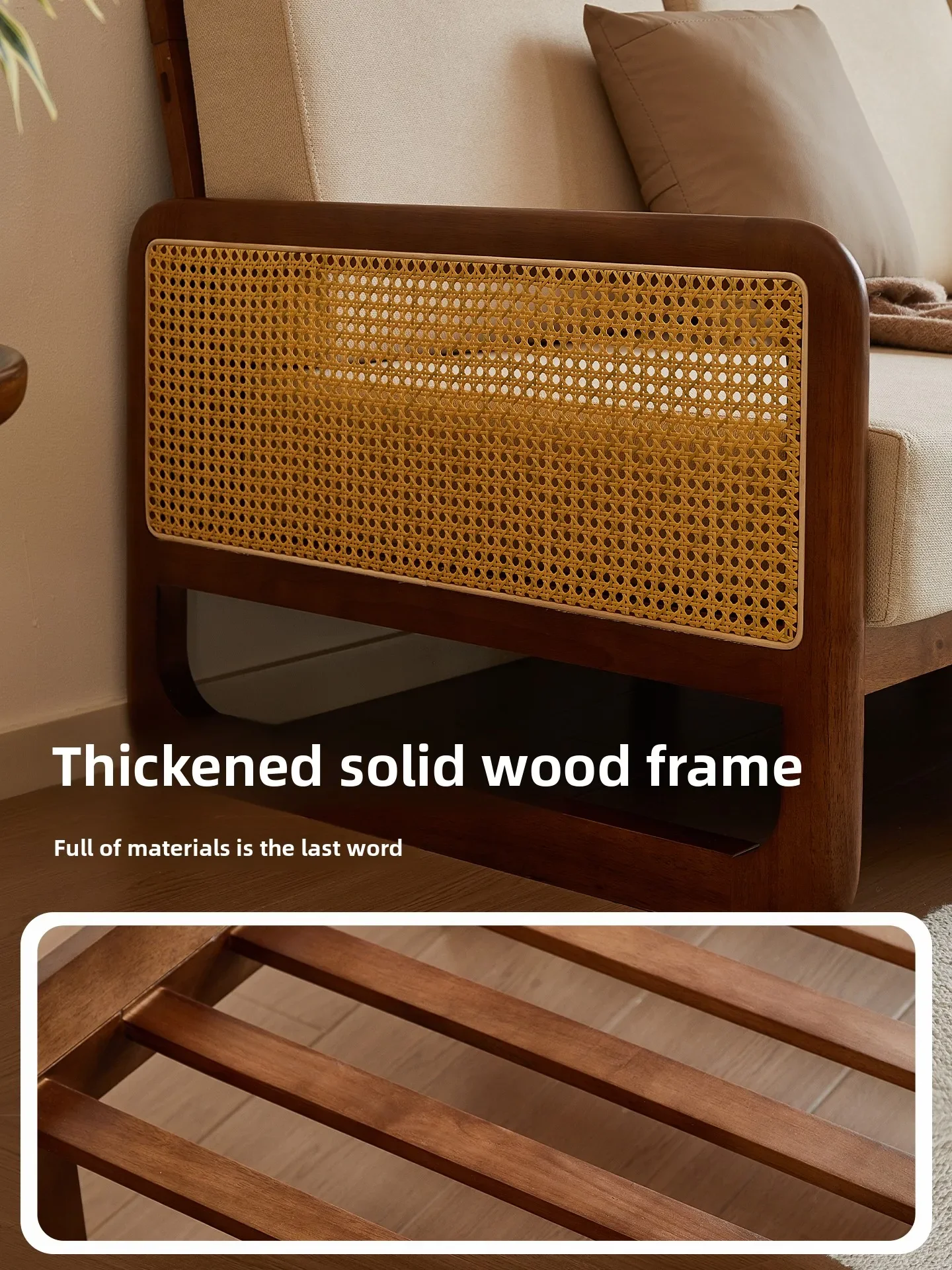 A28- solid wood sofa household living room rattan small apartment straight row sofa fabric combination
A28- solid wood sofa household living room rattan small apartment straight row sofa fabric combination