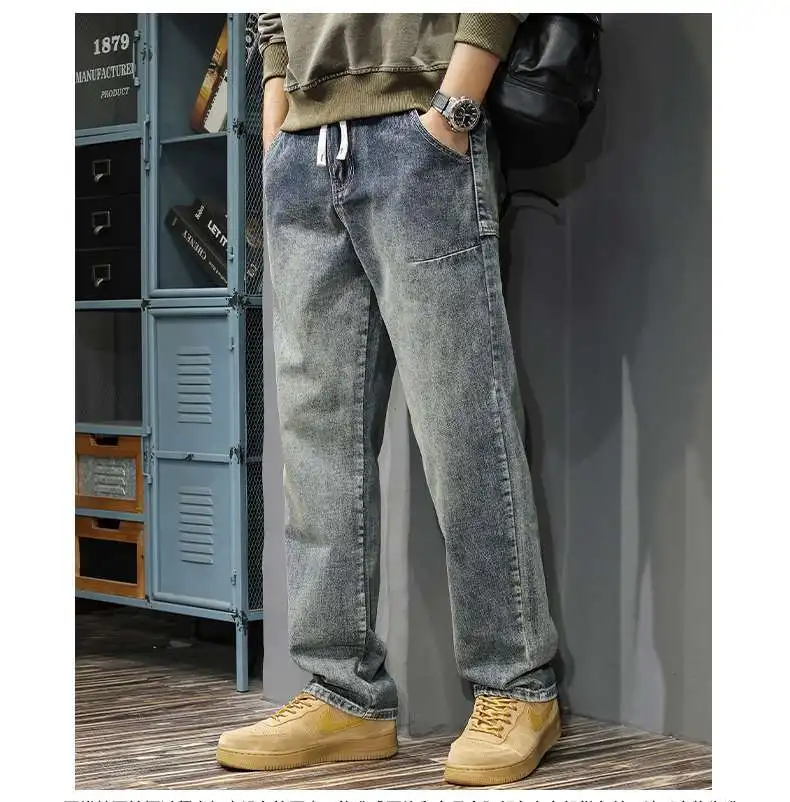 2026 Autumn New Wide-leg Jeans Men American Retro Washed Trousers Trendy Casual Loose Straight Pants
2026 Autumn New Wide-leg Jeans Men American Retro Washed Trousers Trendy Casual Loose Straight Pants