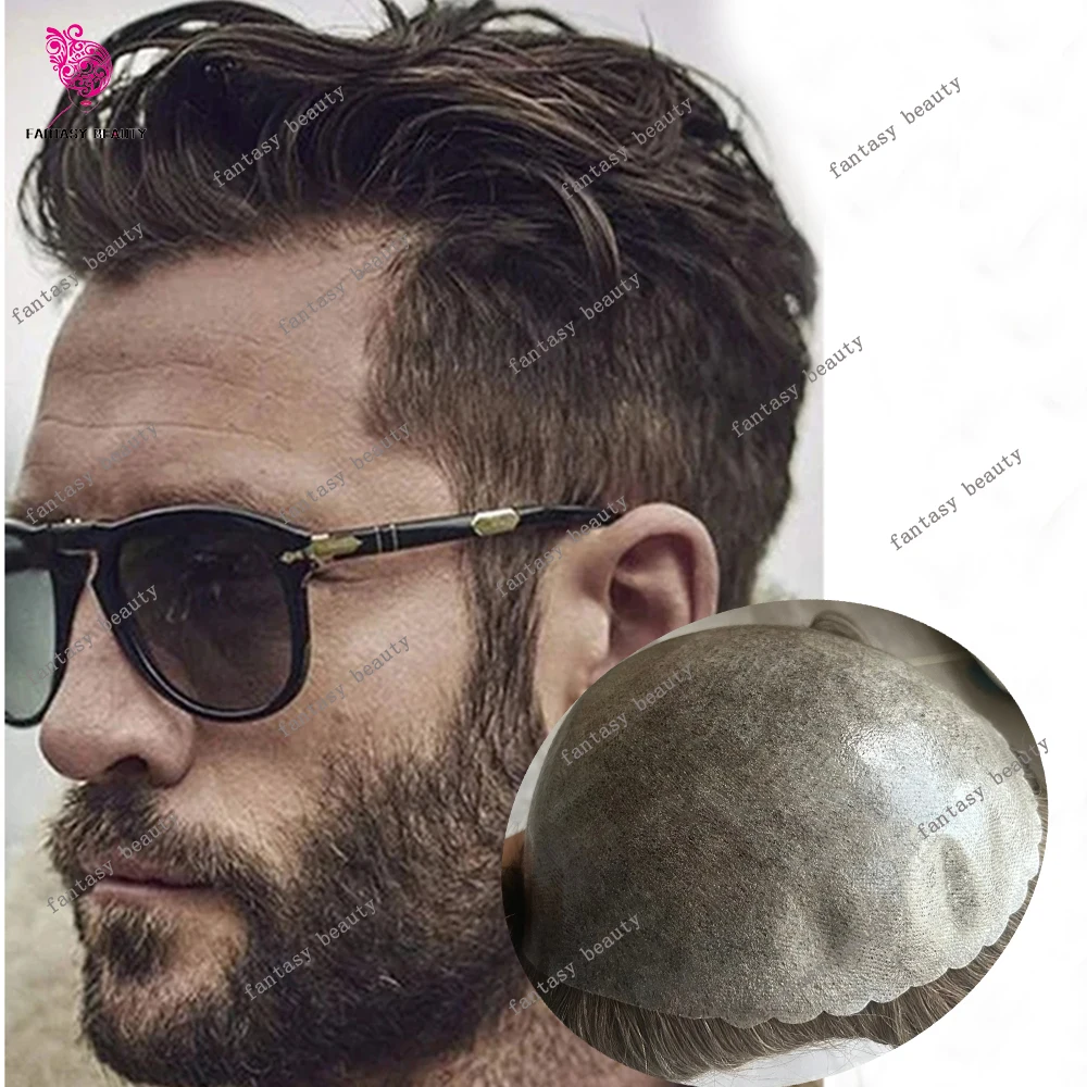 Light BrownMen's HumanHair Wig Durable 0.1mm Injection Skin Toupee 30mm WaveCapillary Prosthe Male Hair System Natural Hairline
Light BrownMen's HumanHair Wig Durable 0.1mm Injection Skin Toupee 30mm WaveCapillary Prosthe Male Hair System Natural Hairline