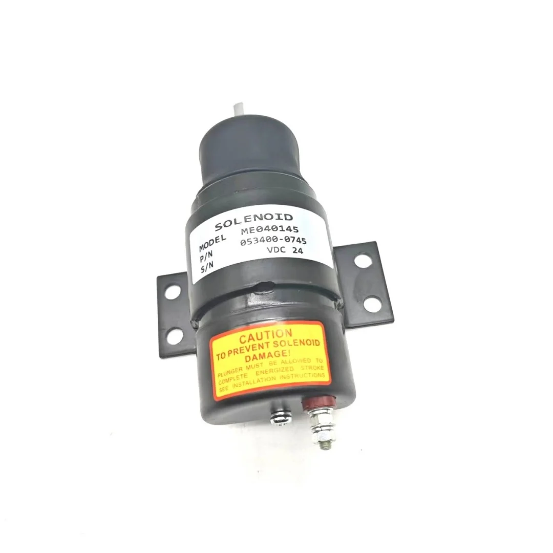 Excavator Parts ME040145 Shutdown Switch Kato Generator Set Shutdown Solenoid Valve 053400-0745
Excavator Parts ME040145 Shutdown Switch Kato Generator Set Shutdown Solenoid Valve 053400-0745