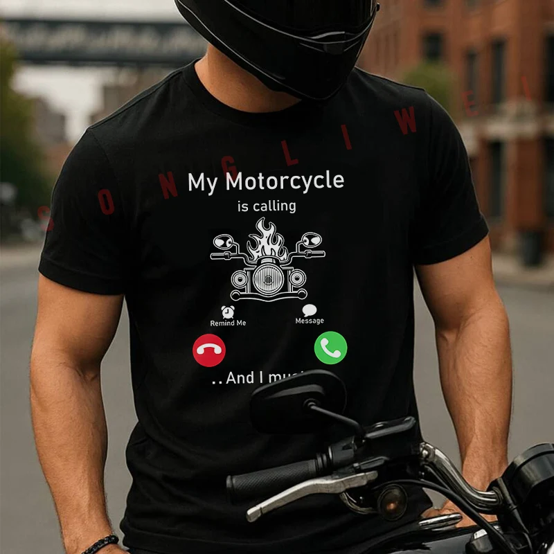 My Motorcycle Is Calling And I Must Go Moto Tshirt Men's And Women's T-shirt Cotton Casual Short-sleeved O-neck Top Tees
My Motorcycle Is Calling And I Must Go Moto Tshirt Men's And Women's T-shirt Cotton Casual Short-sleeved O-neck Top Tees