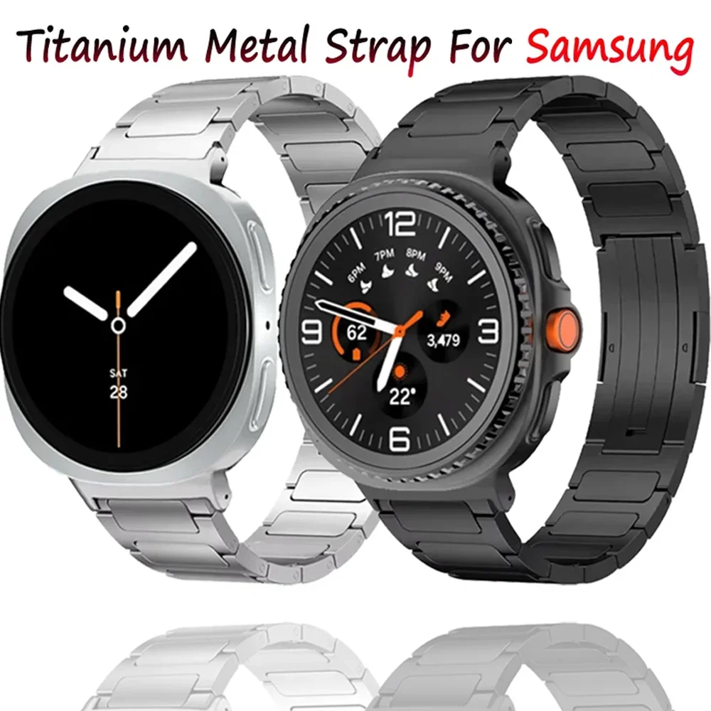 Титановый металлический ремешок для Samsung Galaxy Watch 8 40 мм 44 мм/Classic 46 мм Прочный браслет для Galaxy Watch Ultra 2025 47 мм Correa
Титановый металлический ремешок для Samsung Galaxy Watch 8 40 мм 44 мм/Classic 46 мм Прочный браслет для Galaxy Watch Ultra 2025 47 мм Correa