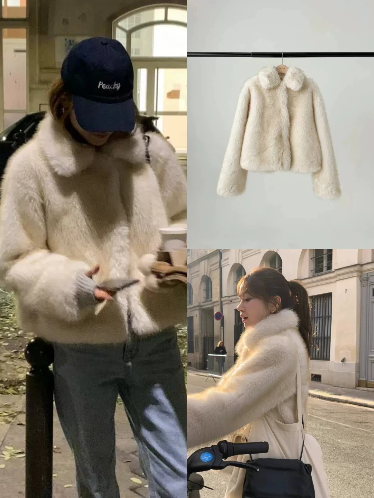 Warm Faux Fur Jaet Women's ort Sle Collar Hidden Button Plu Outerwear Dongda Gate Ouce Korean Version Loose Fit Long ...
Warm Faux Fur Jaet Women's ort Sle Collar Hidden Button Plu Outerwear Dongda Gate Ouce Korean Version Loose Fit Long ...